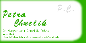 petra chmelik business card